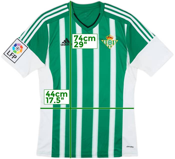 2015-16 Real Betis Home Shirt - 4/10 - (S)