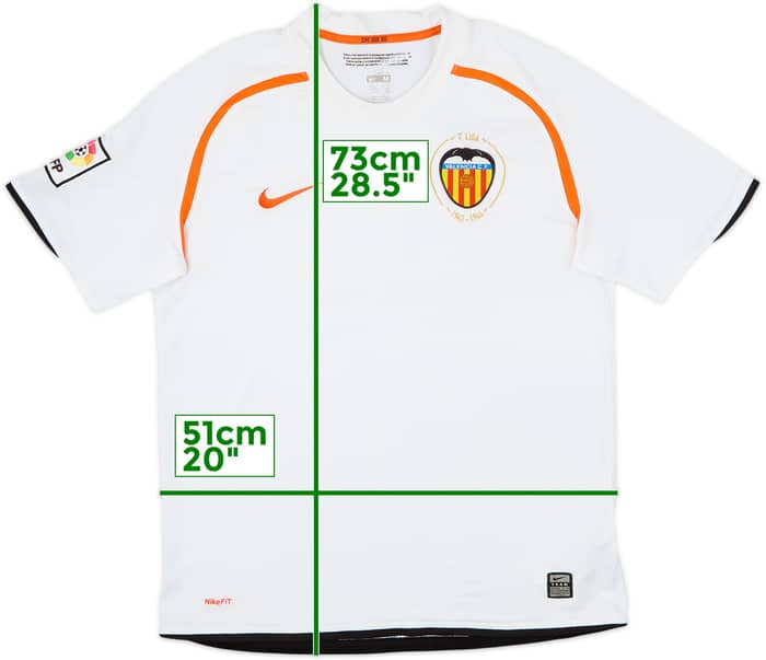 2008-09 Valencia Home Shirt - 4/10 - (M)