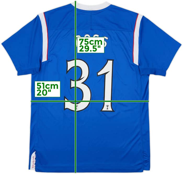 2011-12 Rangers Home Shirt Ross #31 - 9/10 - (M)