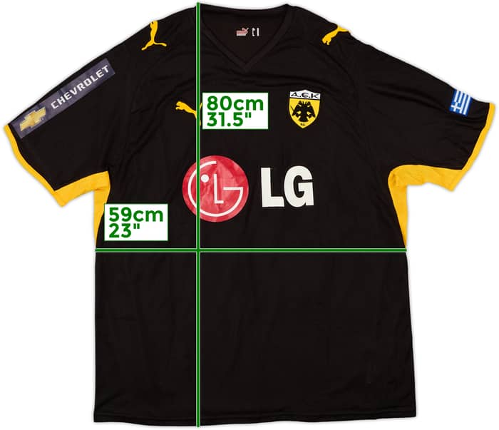 2008-09 AEK Athens Away Shirt - 8/10 - (XL)
