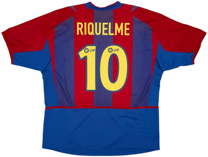 2002-03 Barcelona Home Shirt Riquelme #10 - 5/10 - (XL)