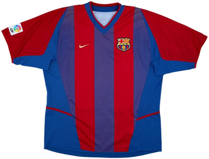 2002-03 Barcelona Home Shirt Riquelme #10 - 5/10 - (XL)