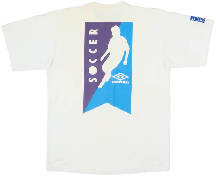 1995-97 Manchester City Umbro Graphic Tee - 7/10 - (M)