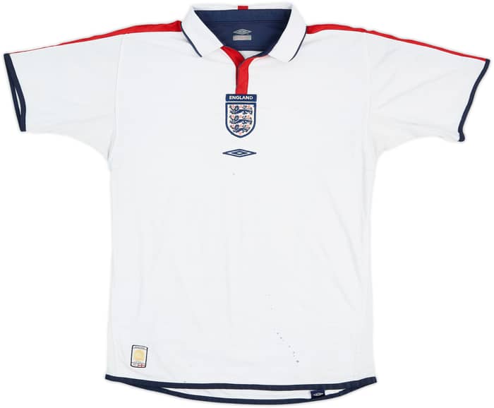 2003-05 Inglaterra Camiseta de local - 4/10 - (M)