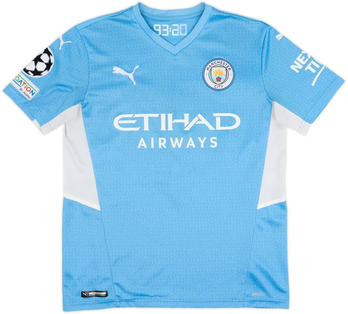 2021-22 Manchester City Home Shirt Foden #47 - 6/10 - (XL.Boys)