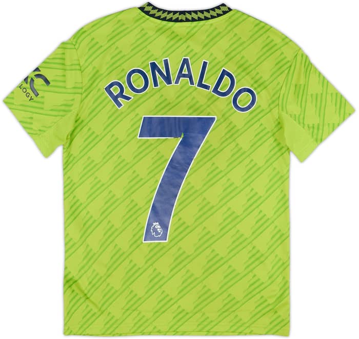2022-23 Manchester United Third Shirt Ronaldo #7 - 5/10 - (M.Boys)
