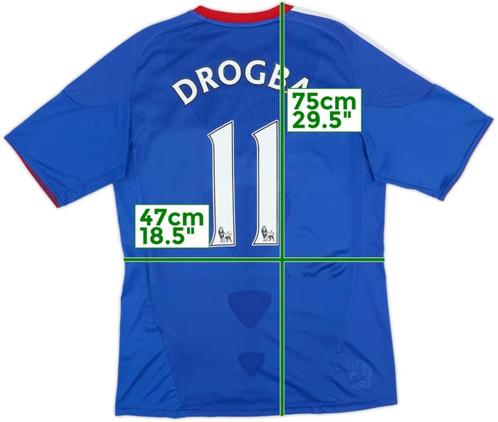 2010-11 Chelsea Home Shirt Drogba #11 - 6/10 - (M)