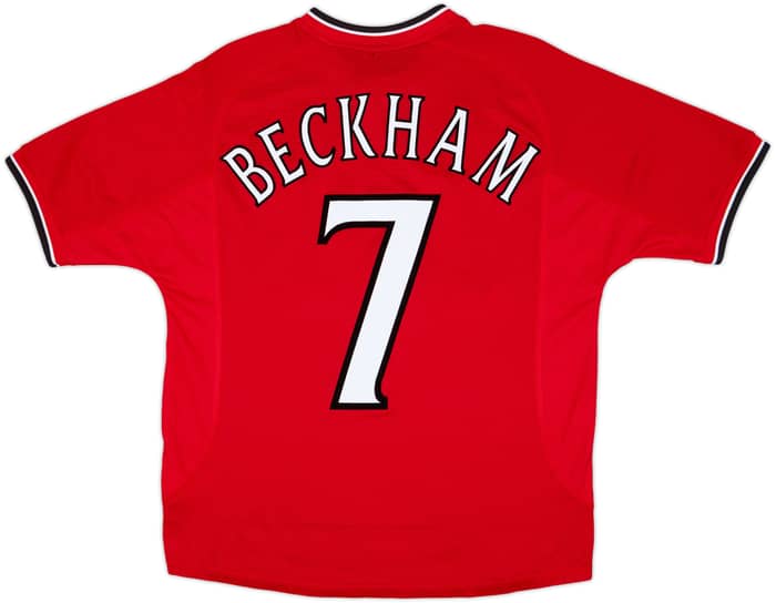 2000-02 Manchester United Home Shirt Beckham #7 - 5/10 - (Y)