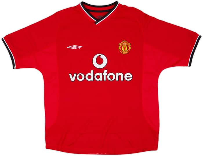 2000-02 Manchester United Home Shirt Beckham #7 - 5/10 - (Y)