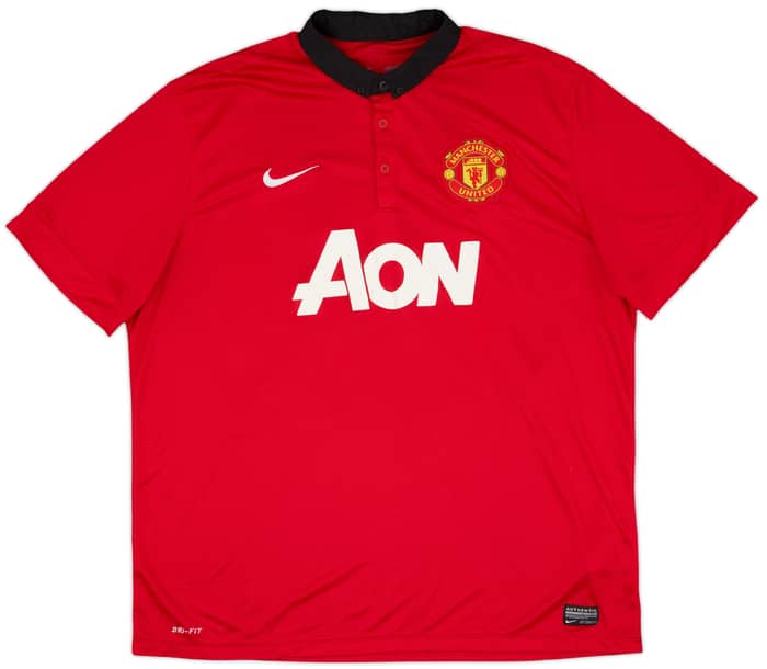 2013-14 Manchester United Home Shirt Chicharito #14 - 7/10 - (XXL)