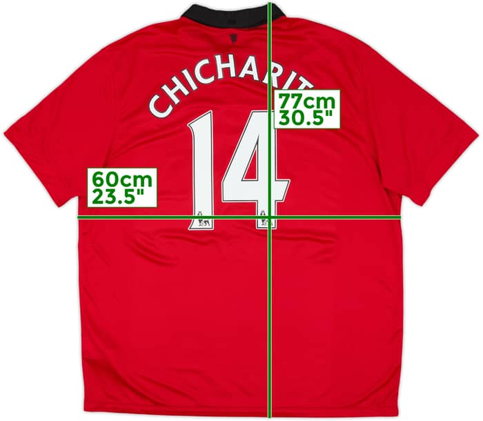 2013-14 Manchester United Home Shirt Chicharito #14 - 7/10 - (XXL)