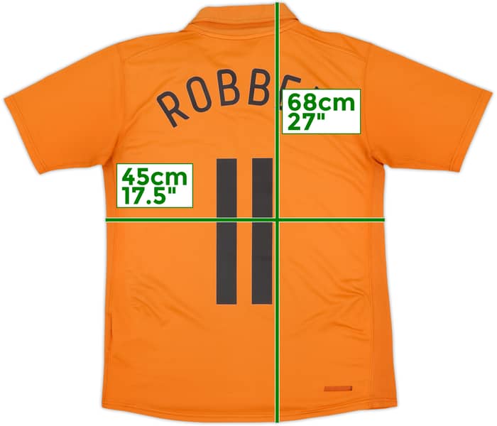 2006-08 Netherlands Home Shirt Robben #11 - 6/10 - (S)