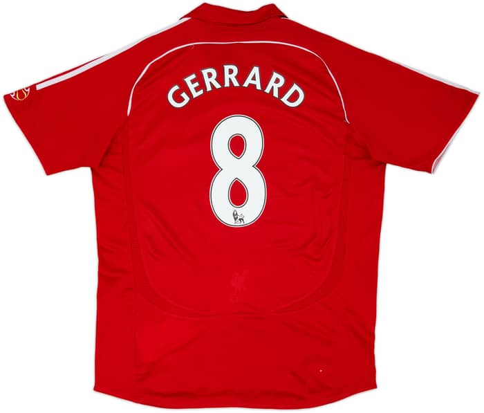 2006-08 Liverpool Home Shirt Gerrard #8 - 6/10 - (L)