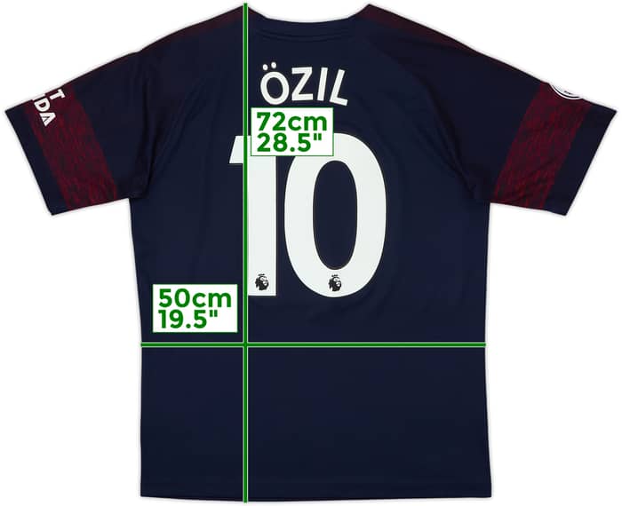 Camiseta de visitante del Arsenal 2018-19 Ozil #10 - 6/10 - (M)