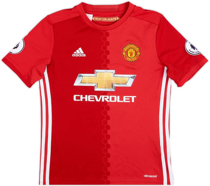 2016-17 Manchester United Home Shirt Ibrahimovic #9 - 7/10 - (M.Boys)