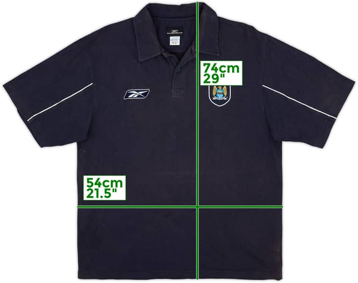 2003-04 Manchester City Reebok Polo Shirt - 5/10 - (L)