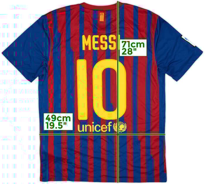 2011-12 Barcelona Home Shirt Messi #10 - 6/10 - (M)