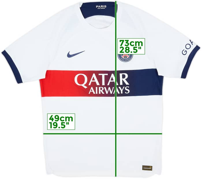 Camiseta auténtica de visitante del Paris Saint-Germain 2023-24 - 10/10 - (M)