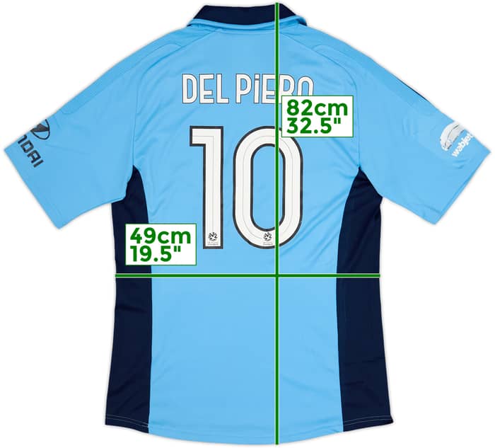 2012-13 Sydney FC Home Shirt Del Piero #10 - 5/10 - (M)
