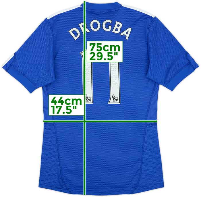 2009-10 Chelsea Home Shirt Drogba #11 - 6/10 - (M)