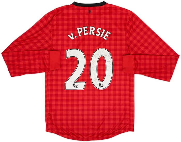 2012-13 Manchester United Home L/S Shirt v.Persie #20 - 5/10 - (S)