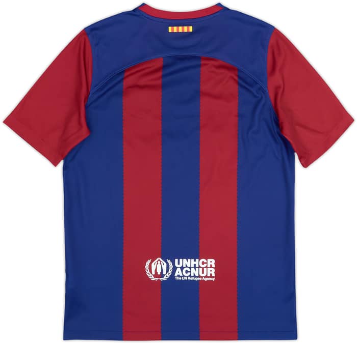 2023-24 Barcelona Home Shirt - 8/10 - (XL.Boys)