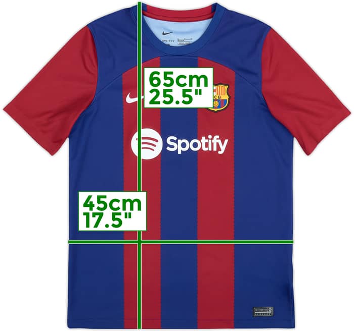 2023-24 Barcelona Home Shirt - 8/10 - (XL.Boys)