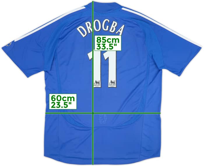 Camiseta de local del Chelsea 2006-08 Drogba #11 - 8/10 - (XL)
