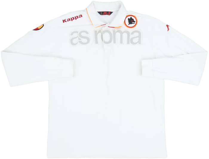 Camiseta polo de manga larga Kappa de la Roma 2001-02 - 6/10 - (XXL)
