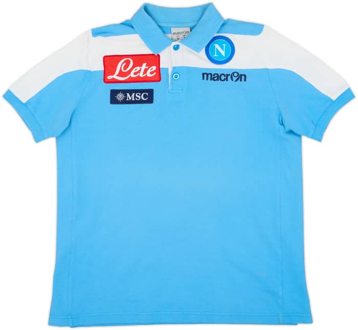 2013-14 Napoli Macron Polo Shirt - 9/10 - (S)