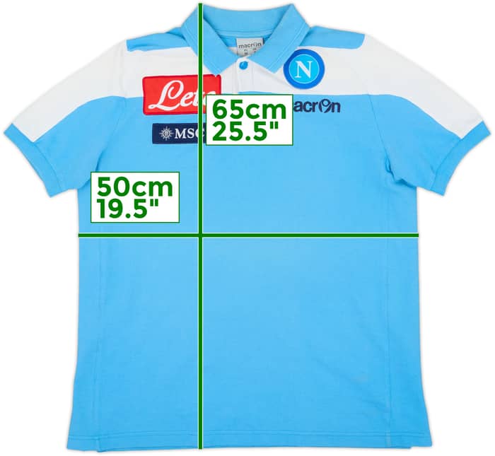 2013-14 Napoli Macron Polo Shirt - 9/10 - (S)