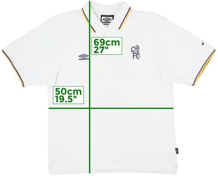 1998-99 Chelsea Umbro Polo - 8/10 - (S)