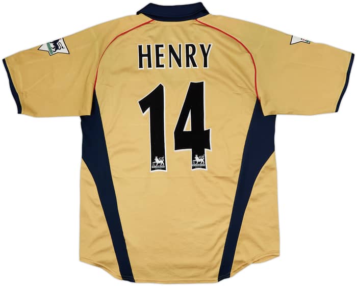 2001-02 Arsenal Away Shirt Henry #14 - 8/10 - (L)