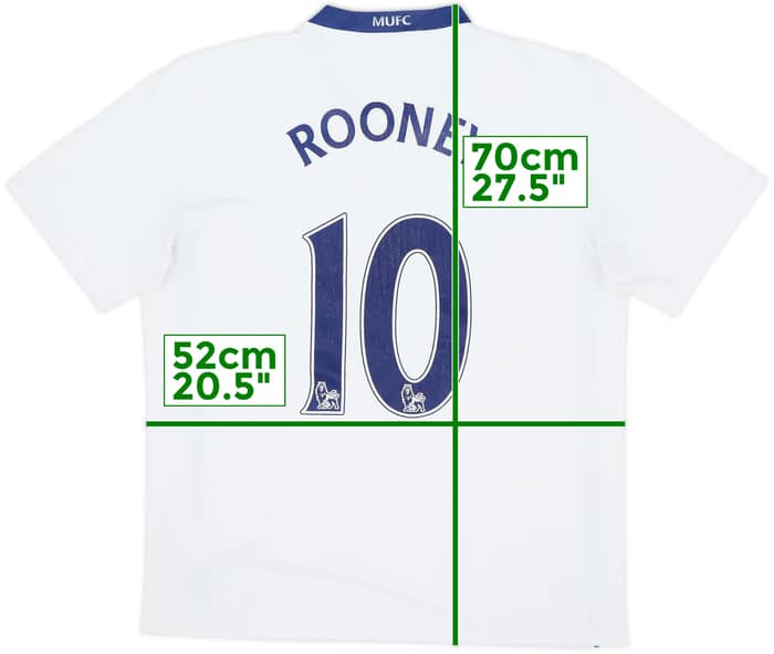 2008-10 Manchester United Away Shirt Rooney #10 - 5/10 - (M)