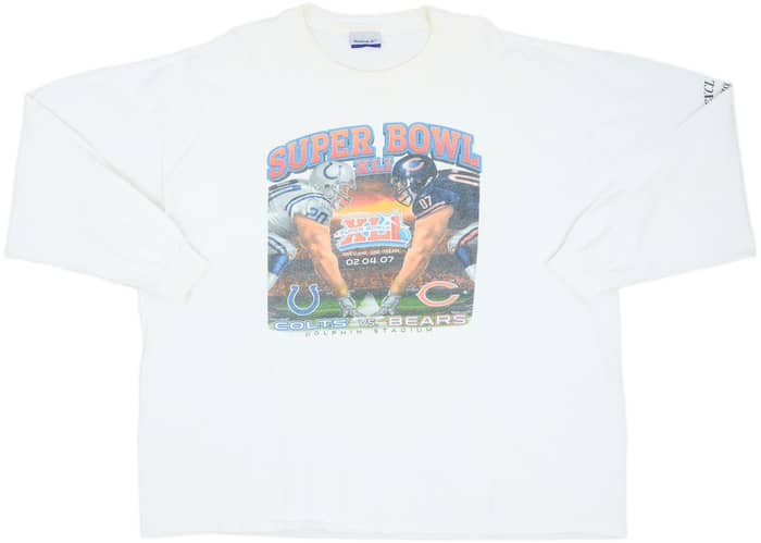 2007 Super Bowl XLI Reebok Graphic L/S Tee - 5/10 - (XXL)
