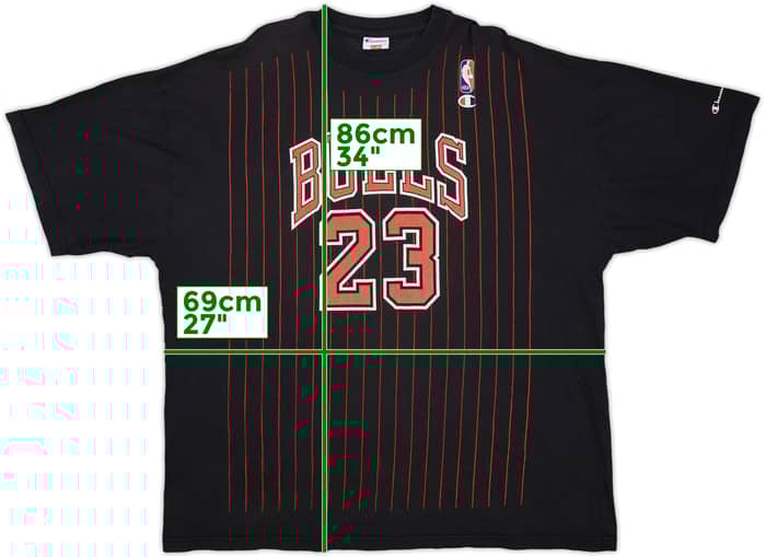 1995-98 Chicago Bulls Jordan #23 Champion Tee - 5/10 - (XXL)