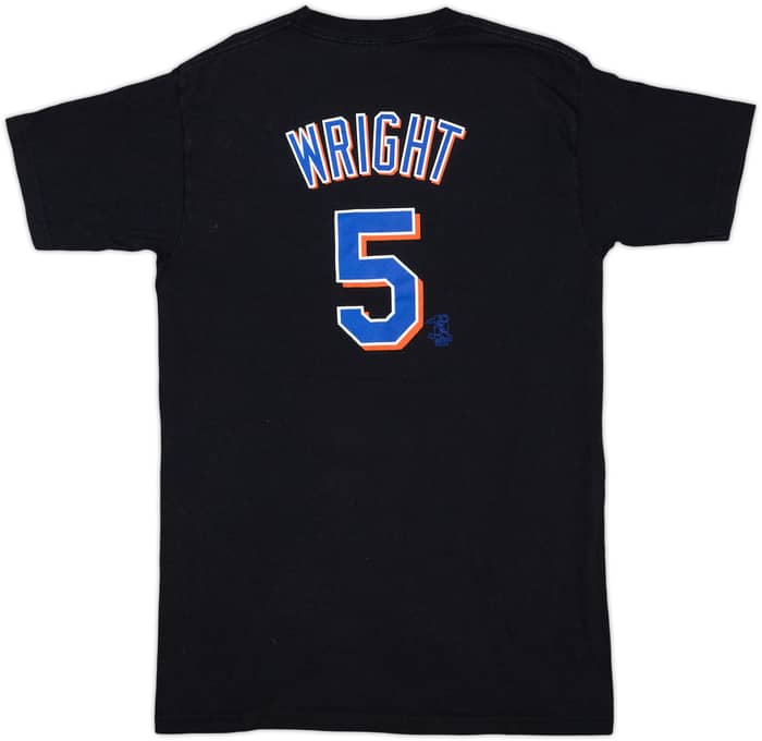2006 New York Mets Wright #5 Majestic Tee - 8/10 - (L)