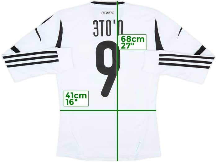 2012-13 Anzhi Makhachkala Third L/S Shirt Eto'o #9 (S)