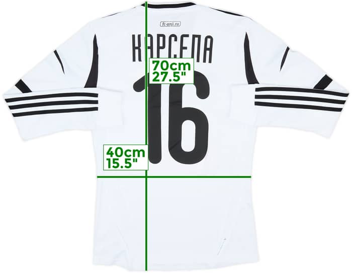 2012-13 Anzhi Makhachkala Third L/S Shirt Carcela #16 (S)