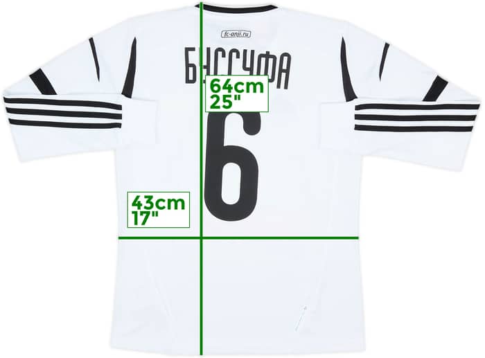 2012-13 Anzhi Makhachkala Third L/S Shirt Boussoufa #6 (XS)