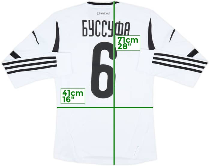 2012-13 Anzhi Makhachkala Third L/S Shirt Boussoufa #6 (S)