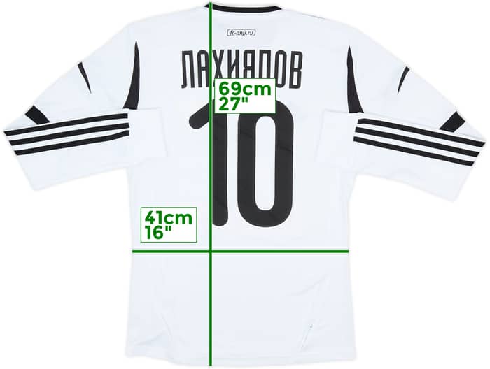2012-13 Anzhi Makhachkala Third L/S Shirt Lakhiyalov #10 (S)