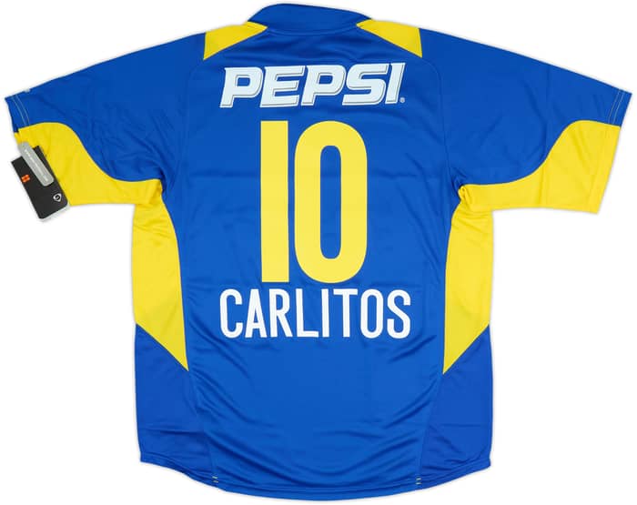 2004-05 Boca Juniors Home Shirt Carlitos #10 (L)