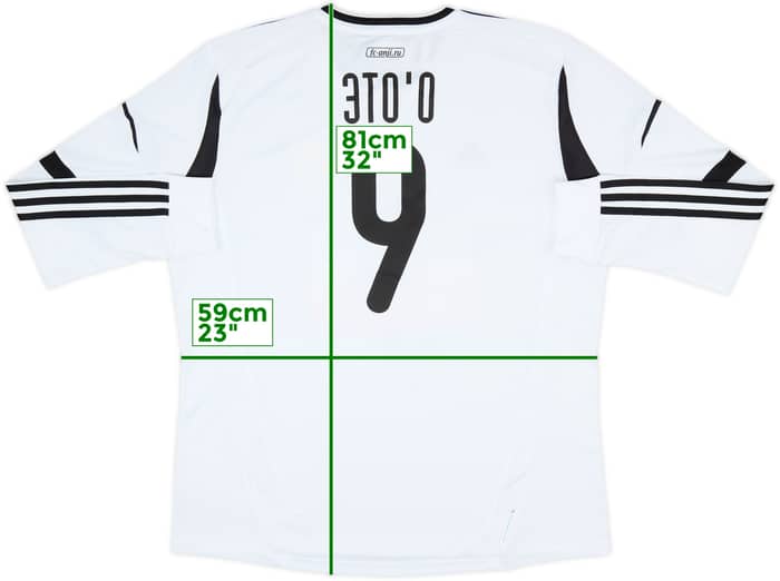 2012-13 Anzhi Makhachkala Third L/S Shirt Eto'o #9 (XXL)