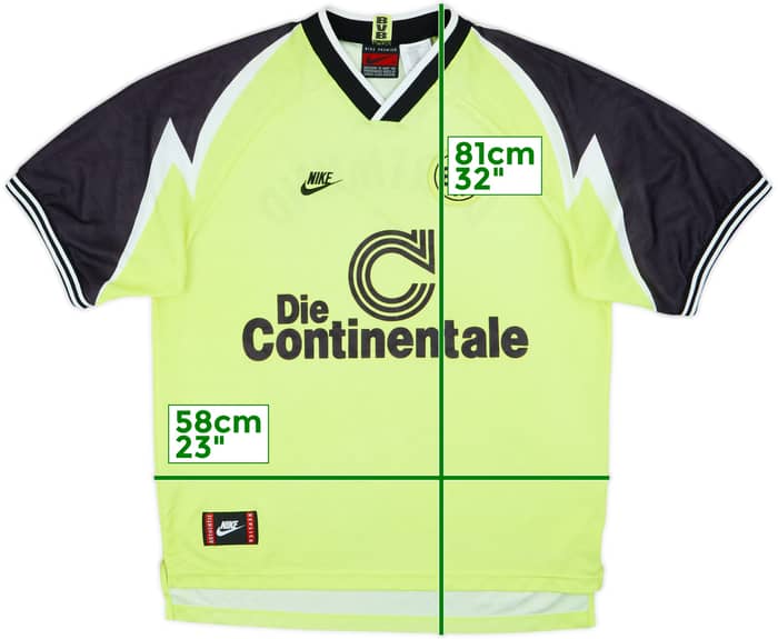 1995-96 Borussia Dortmund Home Shirt - 6/10 - (XL)