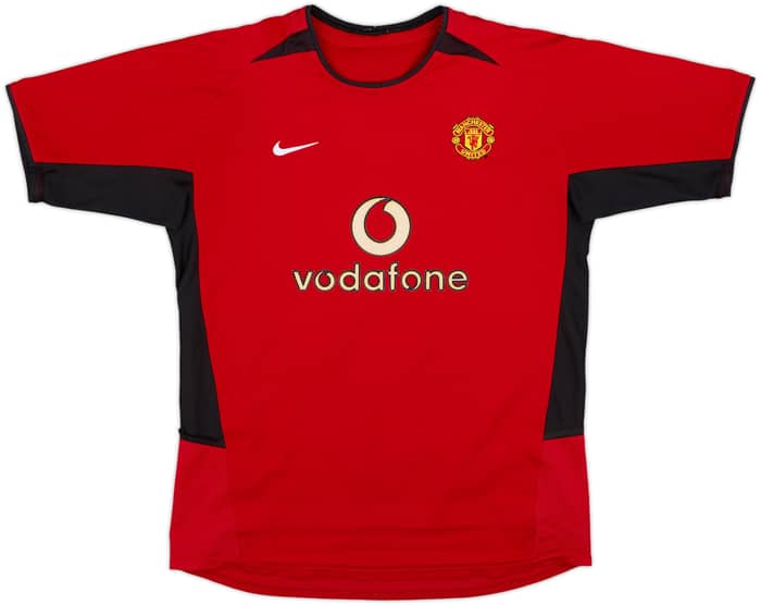 2002-04 Manchester United Home Shirt Beckham #7 - 5/10 - (XL.Boys)