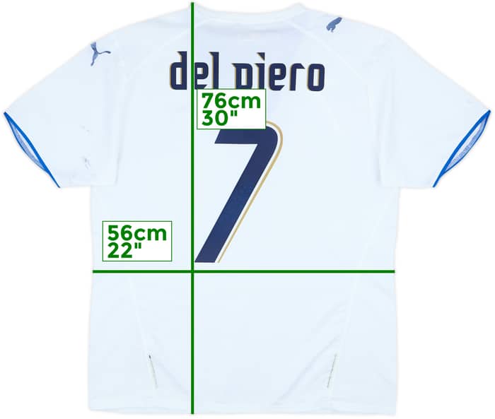 2006 Italy Away Shirt Del Piero #7 - 6/10 - (L)