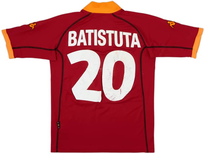 2001-02 Roma Home Shirt Batistuta #20 - 5/10 - (M)
