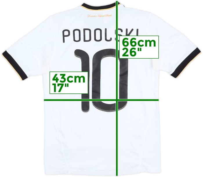 Camiseta de local de Alemania 2010-11 Podolski #10 - 4/10 - (L. Niños)