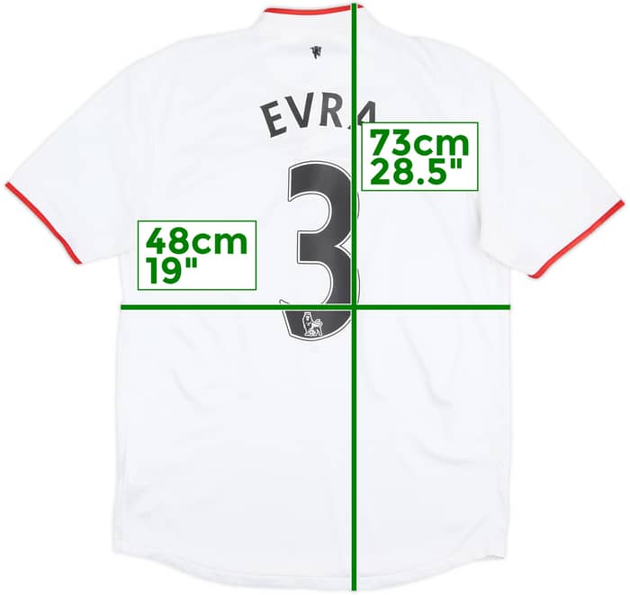 2012-14 Manchester United Away Shirt Evra #3 - 7/10 - (M)